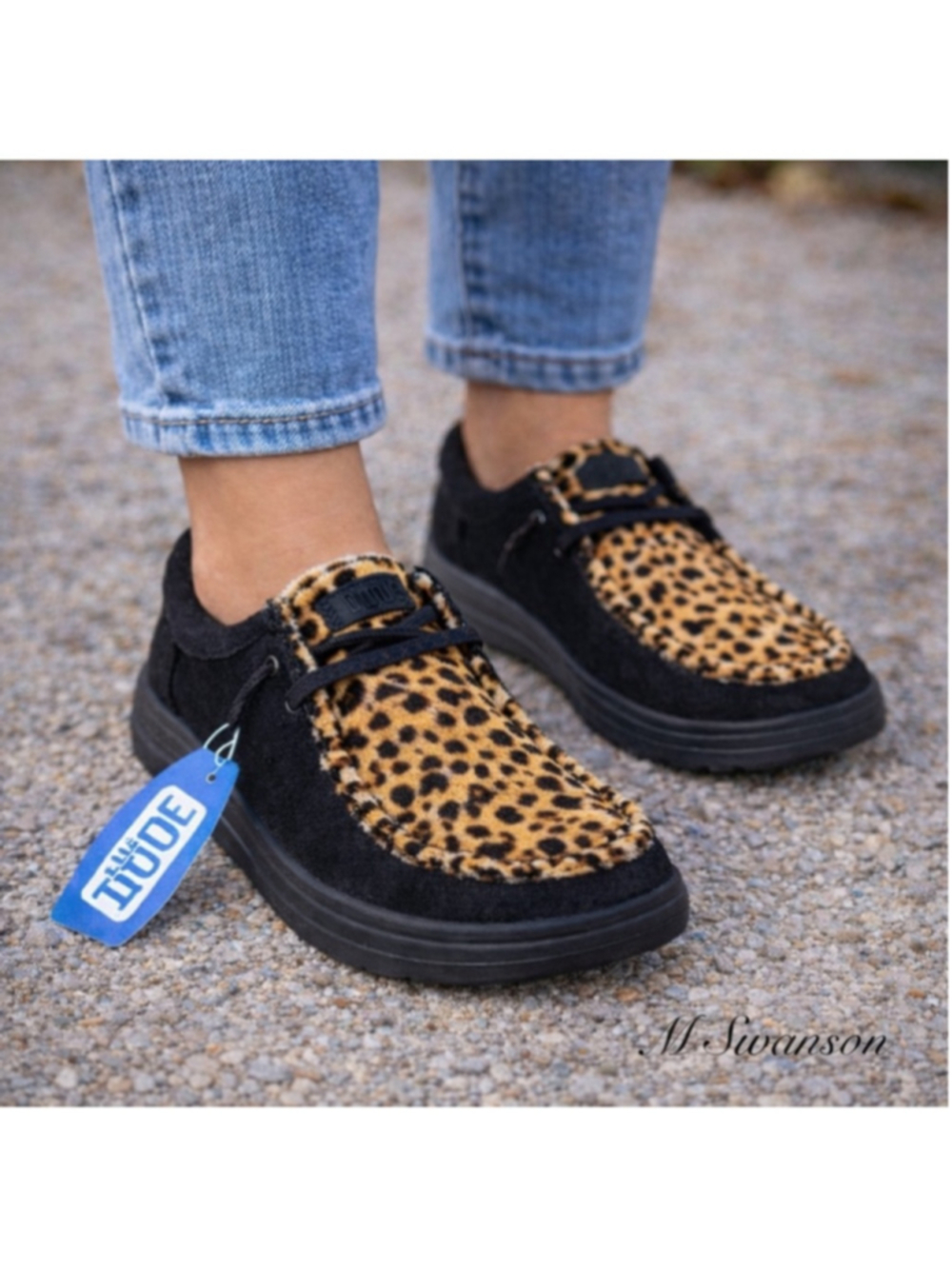 NEW Hey Dude Wendy Comfy Luxe Leopard Calf Hair Slip-On Shoes W7 EU 38 NWT - Picture 2 of 11